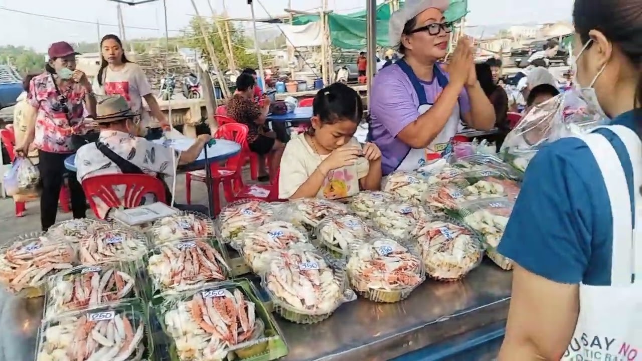 มาชม อาหารทะเล ณ.ตลาดประมงท่าเรือพลี สะพานใหม่ ชลบุรี...