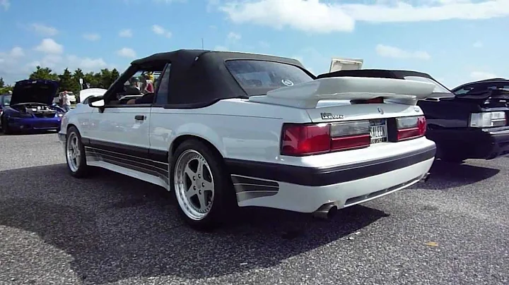 Saleen Mustang Foxbody's at Oak Beach, Long Island...