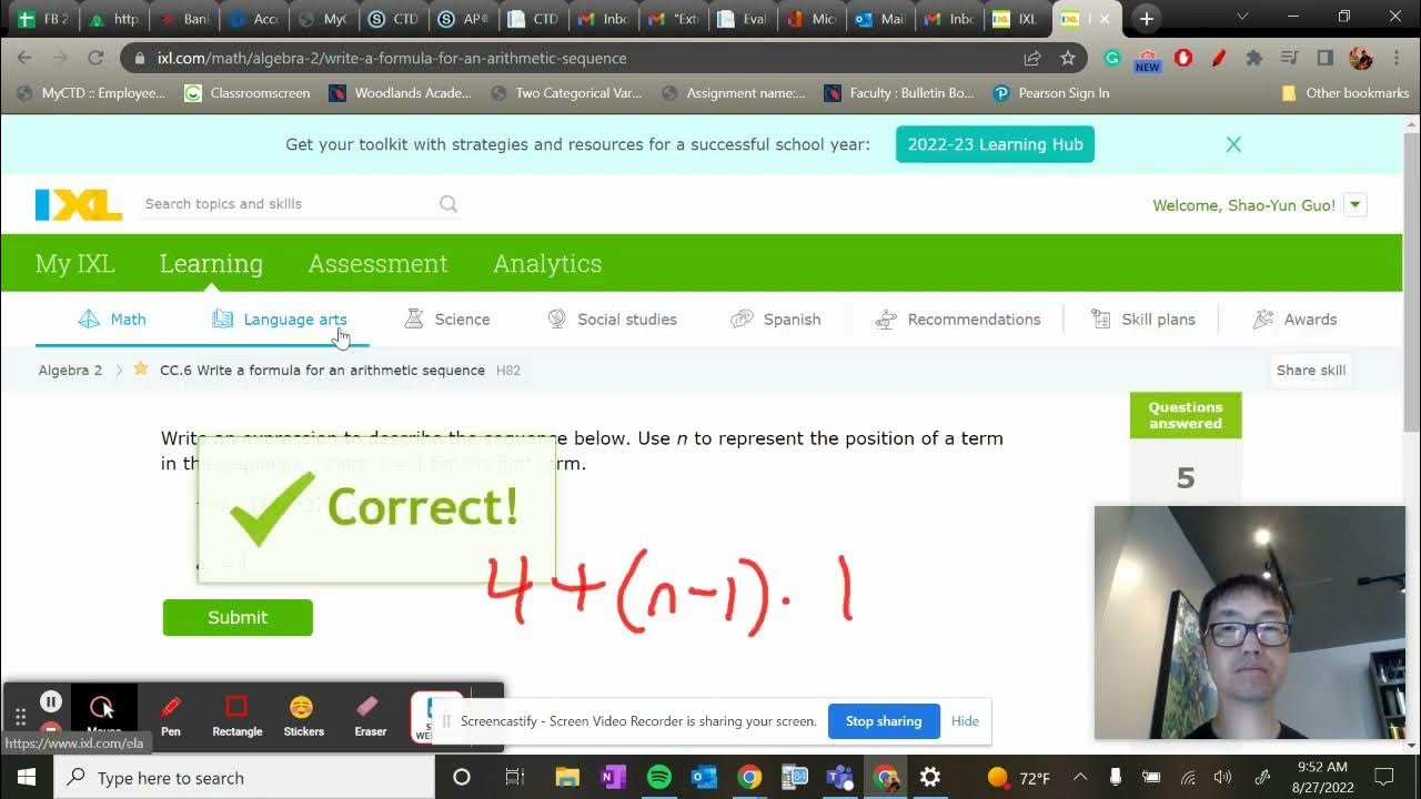 IXL Algebra 2 CC6 - YouTube