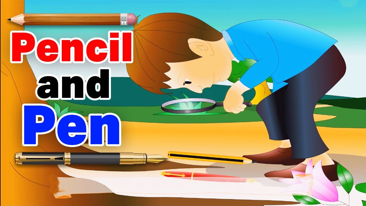 Pencil and pen Poem Nursery Rhymes Kids Poem kidssongs 