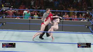 WWE 2K19 Hinata Hyuga VS Kushina Uzamaki Bikini Barefoot Match