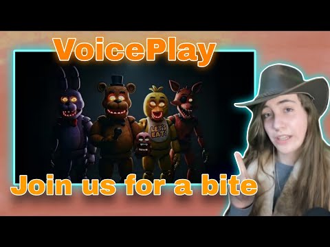 Chilling Join Us For A Bite Fnaf LYRIC VIDEO VoicePlay Ft Rachel Potter Teen Gen Z Reacts
