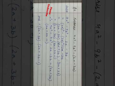factorise 4a^2-9b^2-(2 a