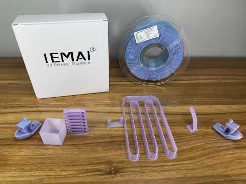 IEMAI PETG Translucent Dual Color Gradient Blue to Purple Review. EveryFilamanet Episode #41