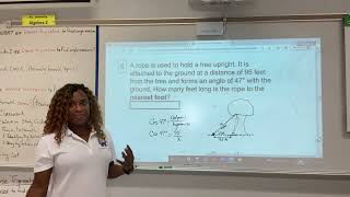 Accelerated Geometry B/Algebra 2 H | Right Triangle Trigonometry Study Guide/Practice Test #6-10