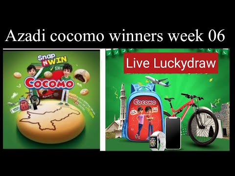 Azadi cocomo winners week 6 || cocomo snap n win azadi pack