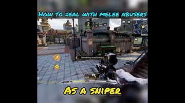 How to deal with melee abusers as a sniper |TNPCG|