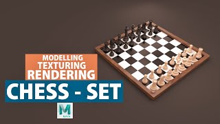 Chess Board - Modelling - texturing - rendering in maya screenshot 4