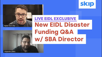 LIVE EIDL EXCLUSIVE: New EIDL Disaster Funding Q&A w/ SBA Director