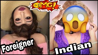 Upside Down Reverse Head Makeup | *first girl to do this in India*
