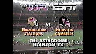 USFL Birmingham Stallions @Houston Gamblers, Jun. 3, 1985