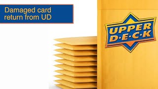 Upper Deck damaged card return BIG Rookie HIT