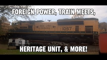 (My 300th Video!) (Saturday Morning Trains) Foreign Power, NS #1067 Trails 2nd on NS 11K, & More!