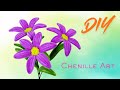 🌸 Purple Orchid from Chenille Stems – Super Easy Tutorial for Beginners! 💜✨