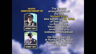 Norbert Crick ~ Short Obituary