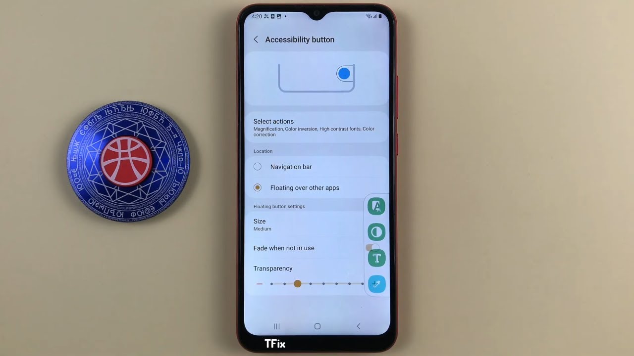 Accessibility Button Android Accessibility button on Samsung A03 Android 13 - YouTube