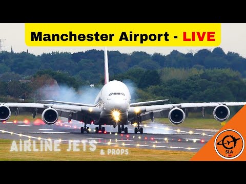 Plane spotting - LIVE - Airbus A380, A350, 787 and more! Thursday 21th August Manchester Airport