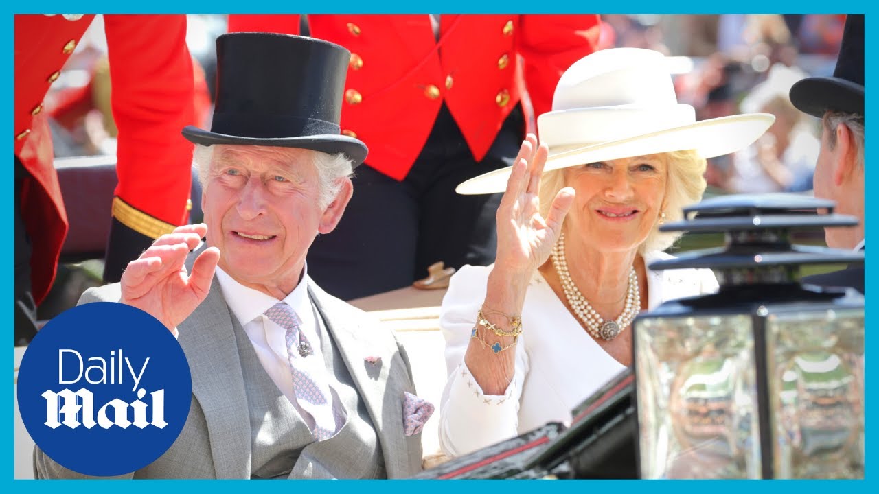 Charles and Camilla at Royal Ascot lead royal procession on Day 2 YouTube