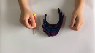 How to repair/replace/fix/replacement the broken fitbit charge HR band out warranty strap wristband
