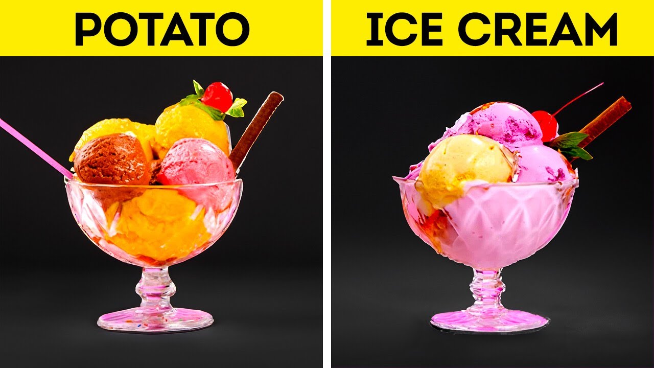 REAL vs COMMERCIAL FOOD 🍧 Easy Food Photography Tricks YouTube