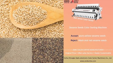 AMD RGS(RGS10) Color Sorter/Sortex Machine Price for Yellow Sesame Seeds Sorting and Extracting