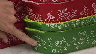 Temp-tations Old World or Floral Lace 21-Piece Bakeware Set on QVC