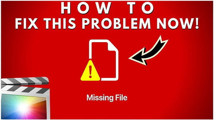 Missing Files SOLUTION FCPX! How To Fix