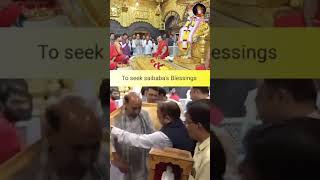 Defence Minister Rajnath Singh ji Seeks saibaba's blessings#rajnathsingh#defence#ministry#shortsfeed