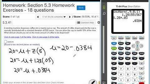 Dr  Swiersz Video Solving Section 5 3 Homework Exercises #16 Through  #18   20170627 Stats