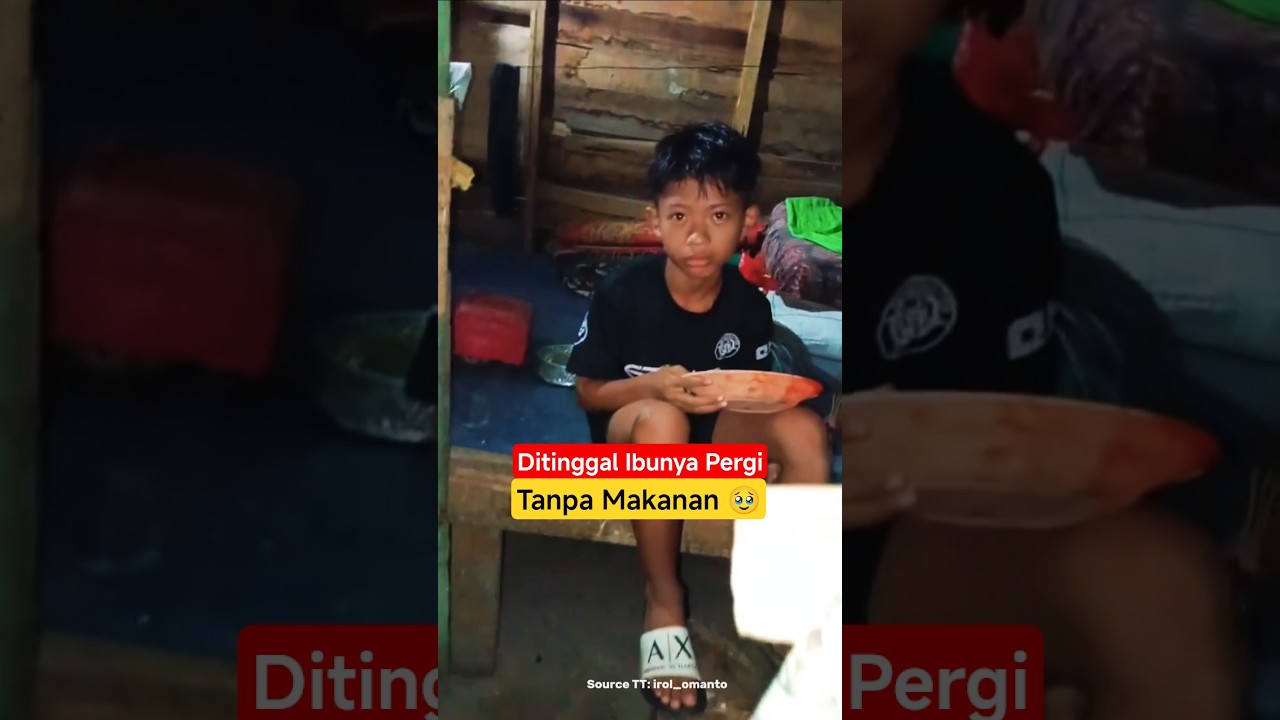 Sedih, Anak Yatim Ini Ditinggal Ibu Tanpa Makan Seharian‼️