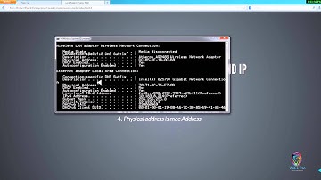 How to find mac address & Ip Address