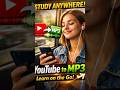 Study While Traveling 🚀 | YouTube to MP3 Trick Every Student Needs! 🎧