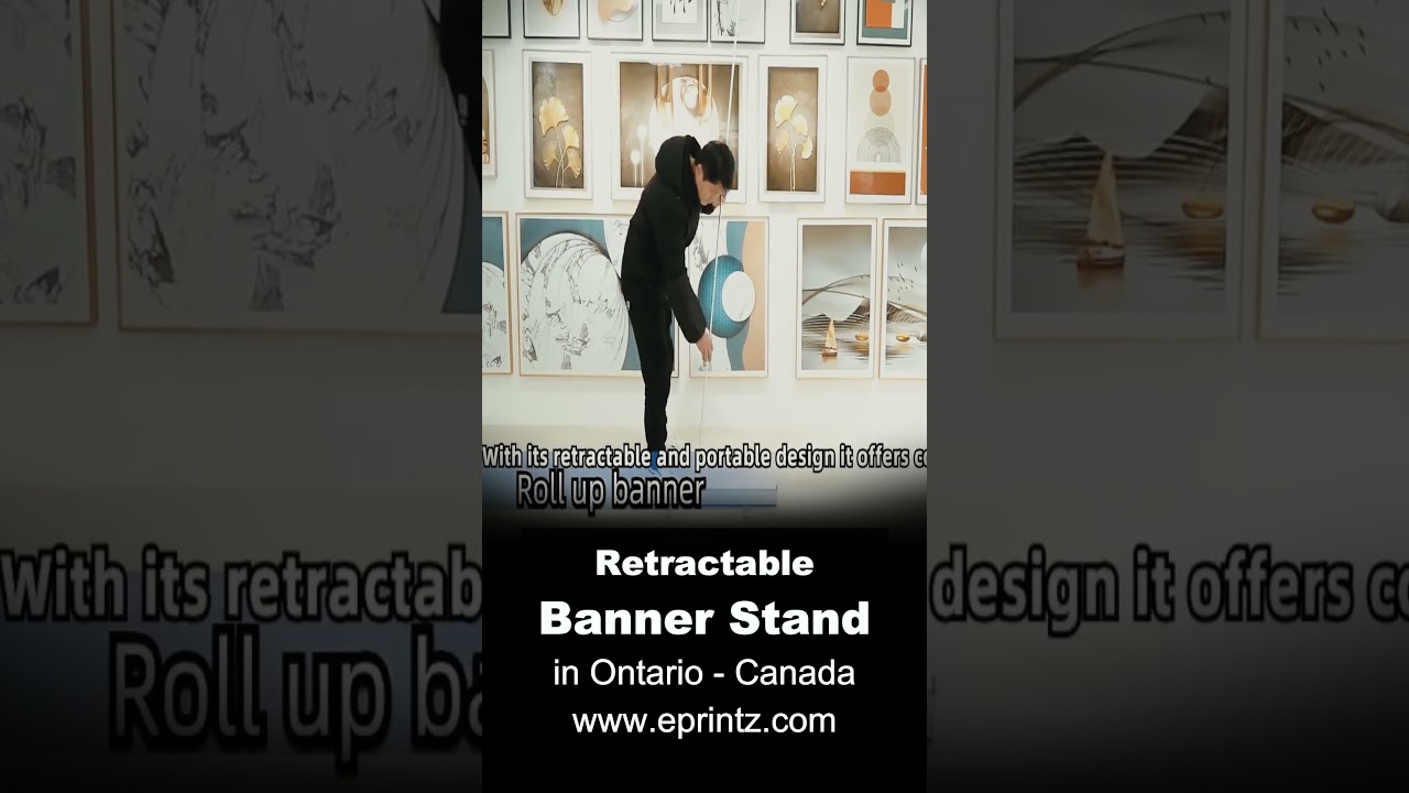 Retractable RollUp Banner Stands at Kitchener   Waterloo in Ontario Canada