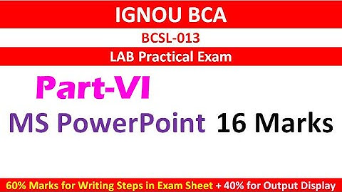 #BCSL-013 Solved Question Paper BCSL 013 Question Paper BCSL-013 Computer Basics and Pc Software Lab