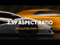 2.59:1 Aspect Ratio Cheat Sheet (Cinerama)
