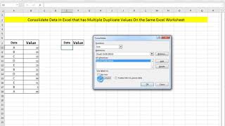Detailed Consolidate Data in Excel that has Multiple Duplicate Values On the Same Excel Worksheet Information