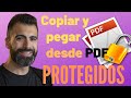 🏆 Cómo COPIAR y PEGAR PDF PROTEGIDO 🧾 DESBLOQUEAR PDF 2021 💻