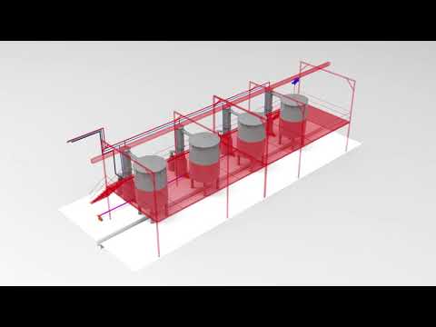 4 Unit Essential Oil Distillation Plant Design