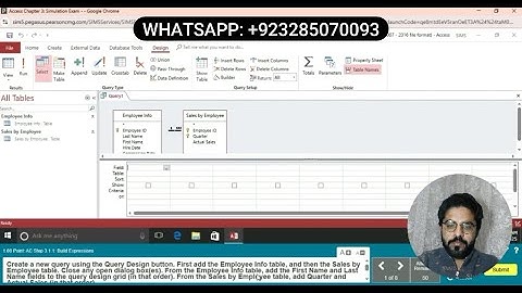 Access Chapter 3 Simulation Exam – Step-by-Step Solution (MyITLab 2025)