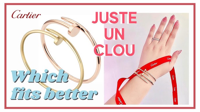 Cartier juste un clou bracelet size chart Clearance