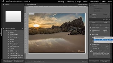Lightroom Print Module Tutorial Basics
