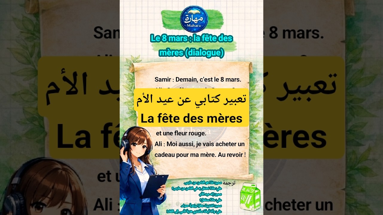 تعبير كتابي عن عيد الأم    السنة الرابعة ابتدائي الفصل الثاني #مهارة_الكتابة