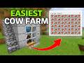 EASIEST COW FARM EVER v26.20 In Minecraft Bedrock & Java!