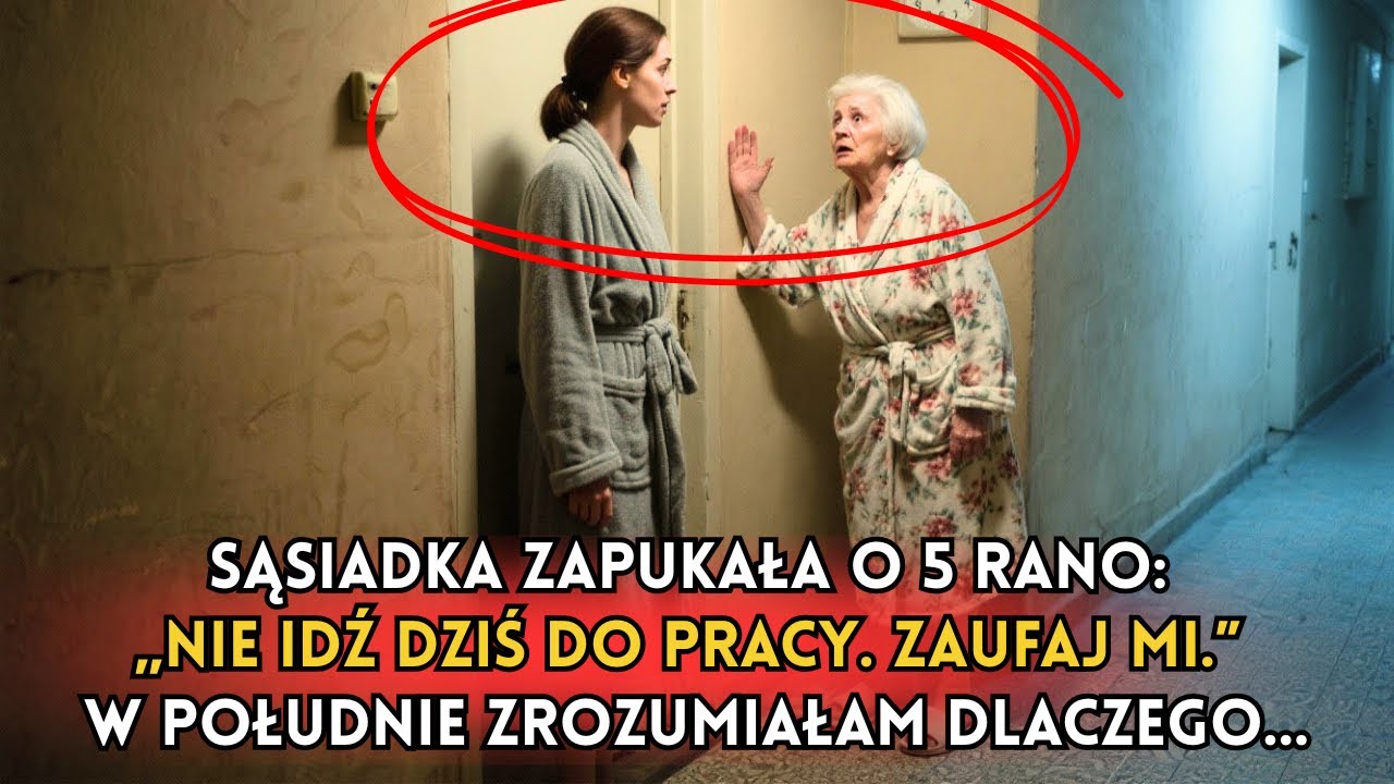 SĄSIADKA KAZAŁA MI NIE IŚĆ DO PRACY. W POŁUDNIE ZOBACZYŁAM, KOGO MÓJ MĄŻ UKRYWAŁ PIĘTRO WYŻEJ