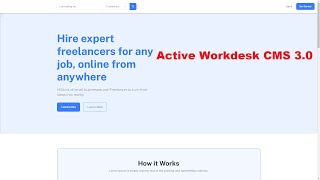 Active Workdesk CMS | Freelancing Platform laravel script | How to make freelancing wesite #laravel