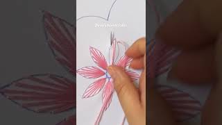 Beautiful flower embroidery design #embroidery #stitch #shorts #viral #trending