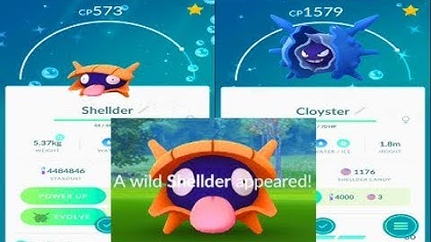 Pokemon Go - Shiny Shellder Catch & Shiny Cloyster Evolution