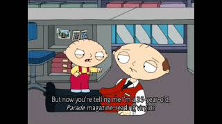 Family guy - when Stewie meets his future self