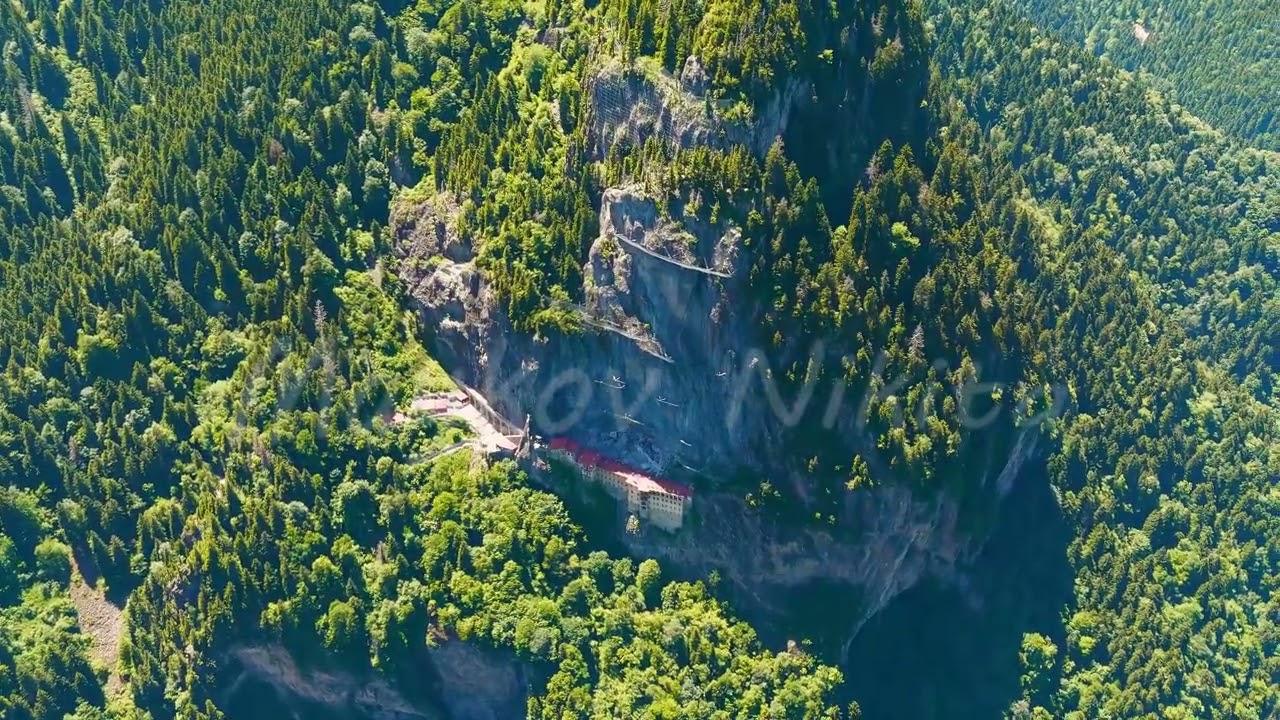 Altindere, Trabzon Province, Turkey. Sumela Monastery. Altindere Valley Park. Coniferous forest o...