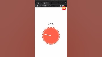 Cool Clock Animation in HTML CSS #shorts #ytshorts #youtubeshorts